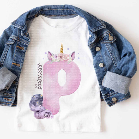 Unicorn Alphabet - Pink