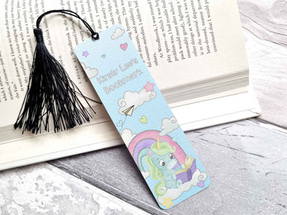 Unicorn Bookmark - Blue Green