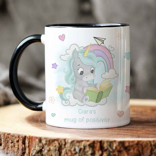 Unicorn Mug Wrap - Grey Turquoise