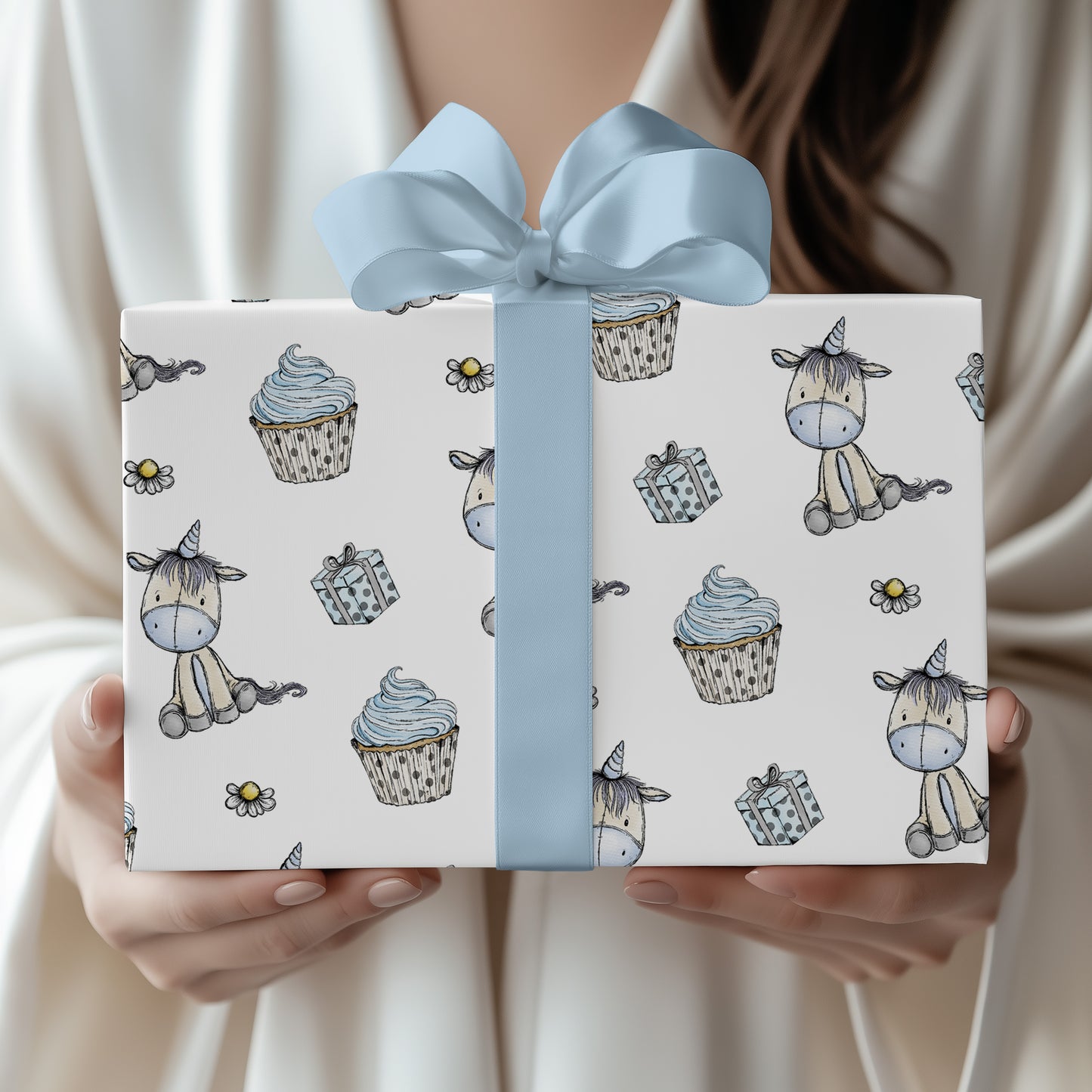 Unicorn Birthday - Blue & Pastel