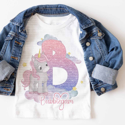 Unicorn Alphabet - Pink Standing