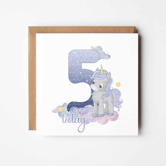 Unicorn Numbers - Purple Standing