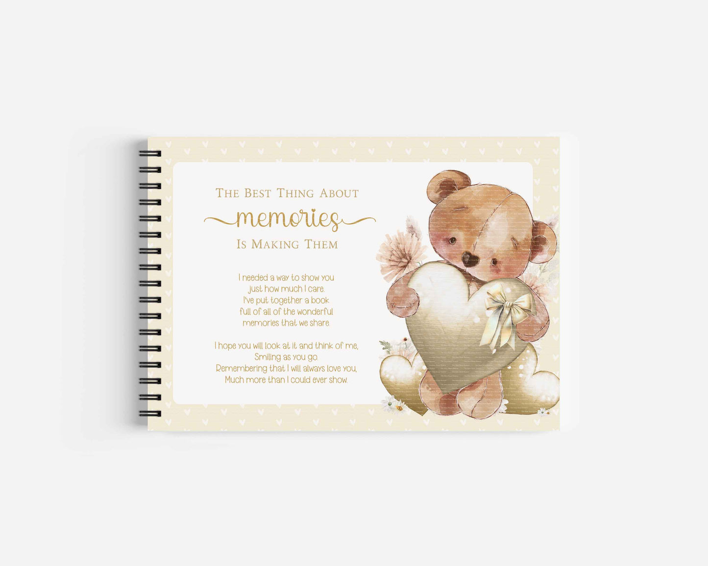 Valentine's Bear Memory Books