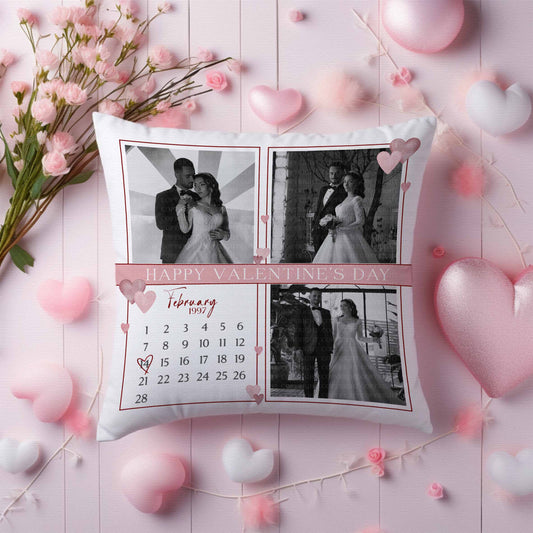 Valentine's Photo Calendar Cushion