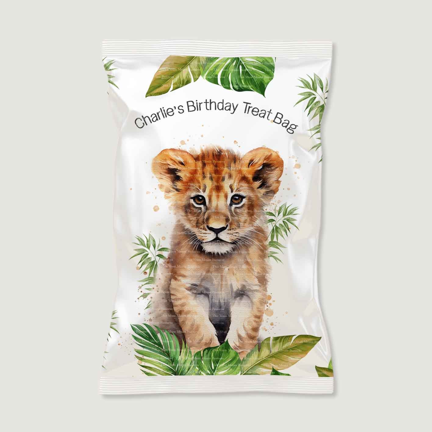 Watercolour Animal Birthday Treat Bags