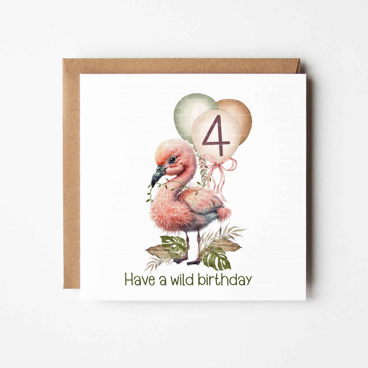 Wild Baby Flamingo Birthday