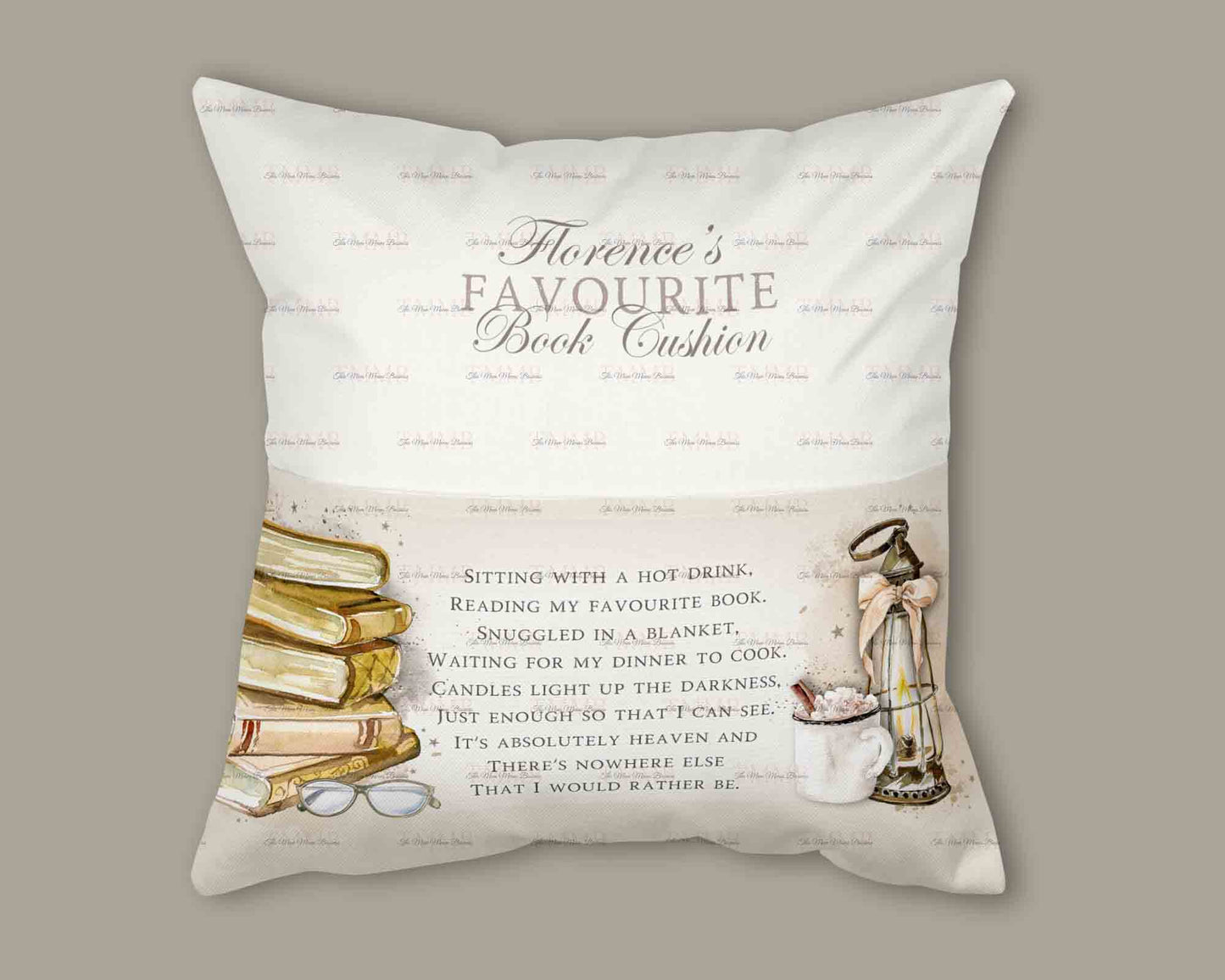 Adult Coffee Book Cushion