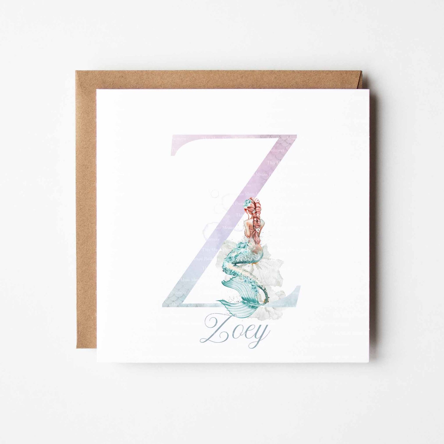 Floral Mermaid Alphabet