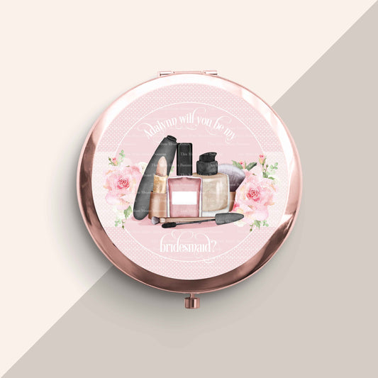 Rose Pink Makeup Mirror