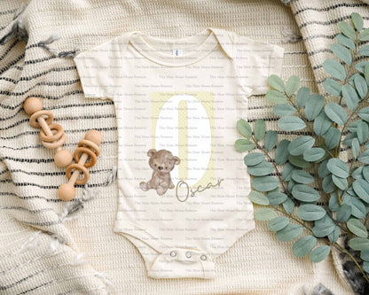 Baby Yellow Mixed Alphabet